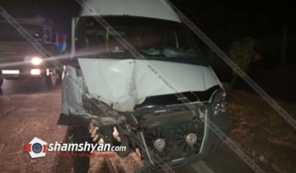 Պռոշյանում բախվել են Ոսկեվազ-Երևան երթուղին սպասարկող ГАЗель-ն ու Nissan X-Trail-ը. կան վիրավորներ