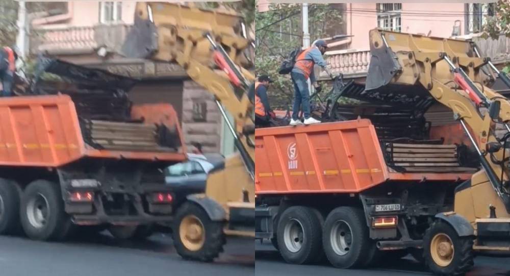 Փողոց չփակելու համար Մաշտոցի պողոտայից հավաքած նստարանները տեղավորել են Կենտրոնի թաղապետարանի բակ