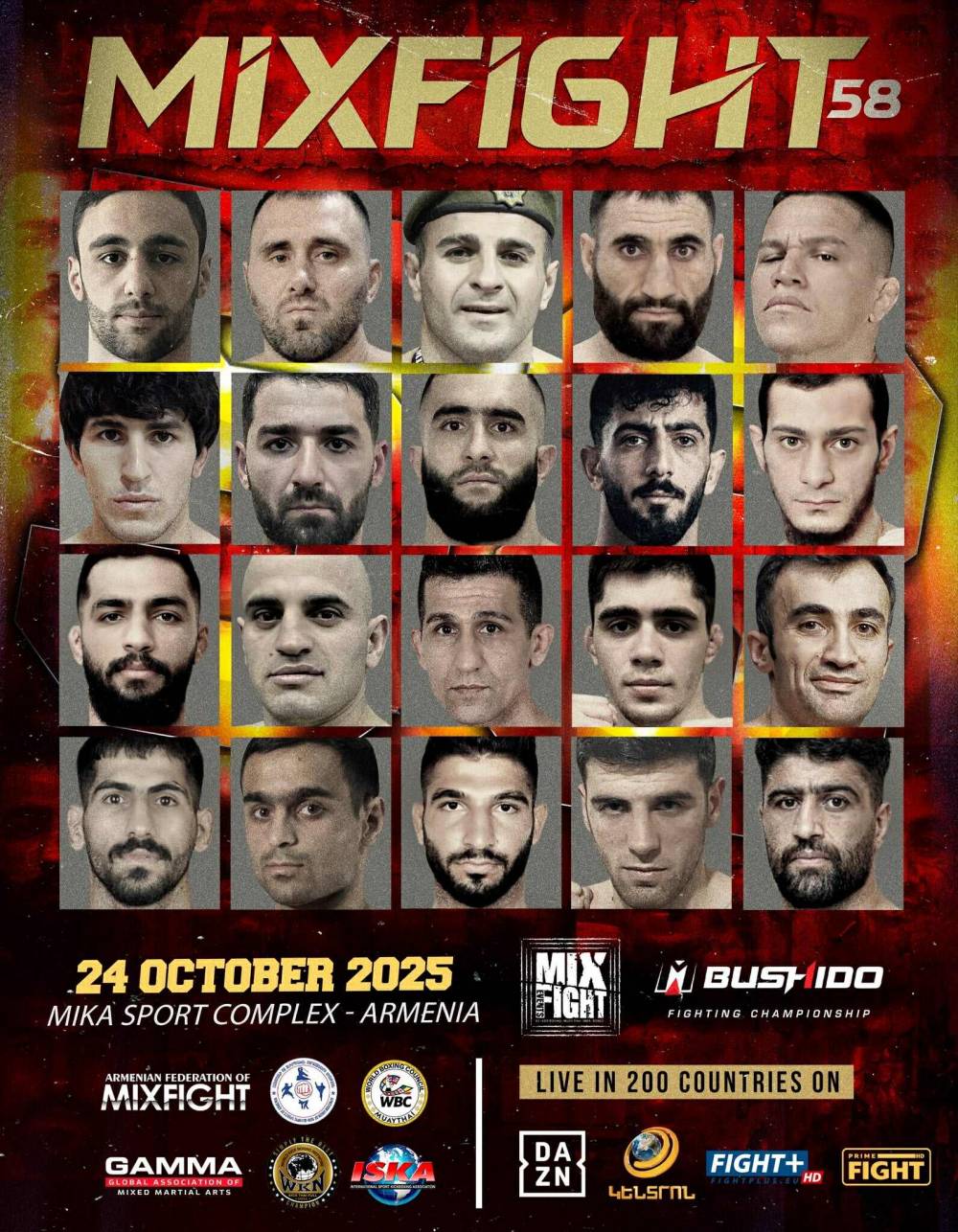 Հզոր մենամարտեր և աննախադեպ շոու․ Mix Fight 58-ը Երևանում կկայանա հոկտեմբերի 24-ին