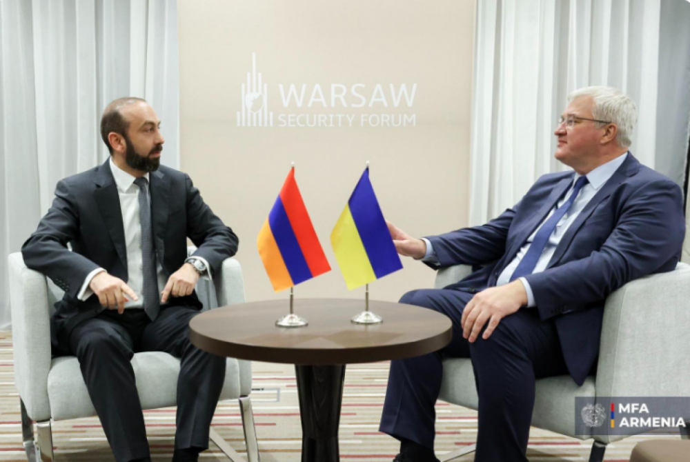 Մենք համաձայն ենք զարգացնել Հայաստան-Ուկրաինա համագործակցությունը և ընդլայնել երկկողմ օրակարգը. Միրզոյան-Սիբիհա հանդիպում՝ Վարշավայում