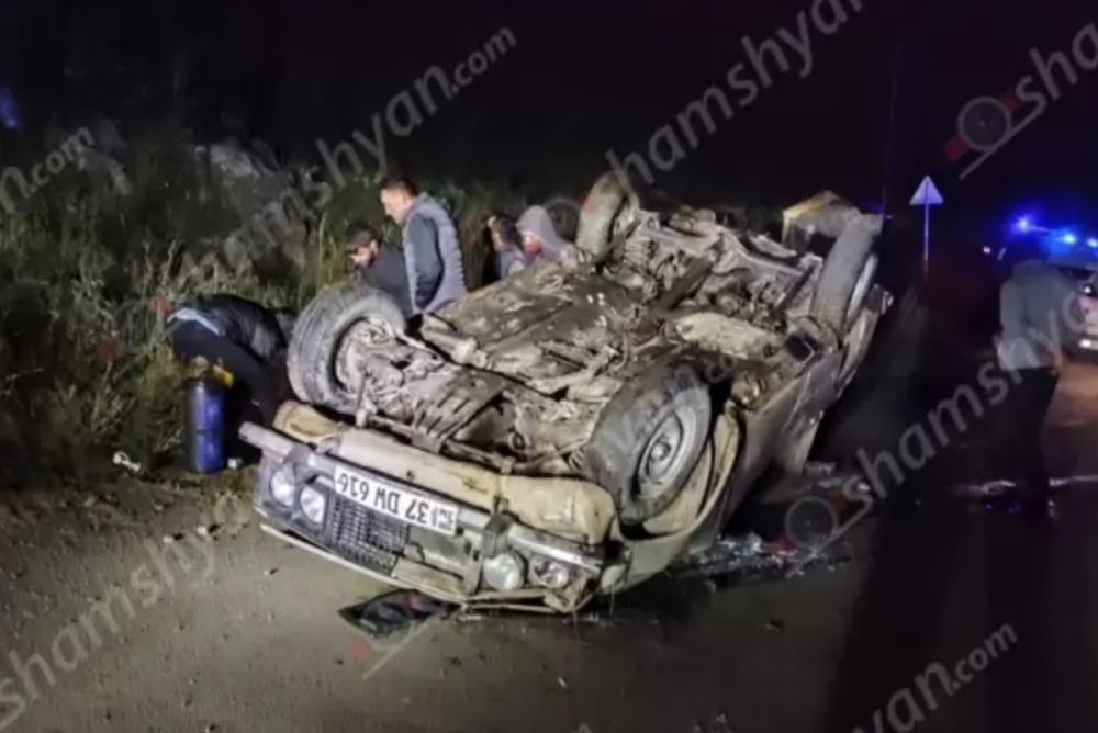 «ՎԱԶ 2106»-ը Հանքավանում գլխիվայր շրջվել է, կա զnհ